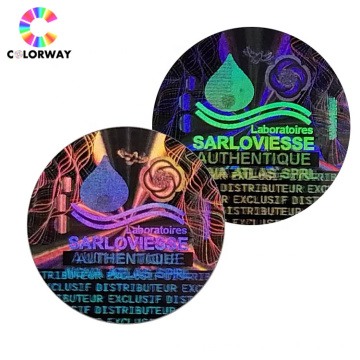 Gloss/Matt CMYK printing roll/sheet 3m adhesive tape custom logo hologram seal labels stickers